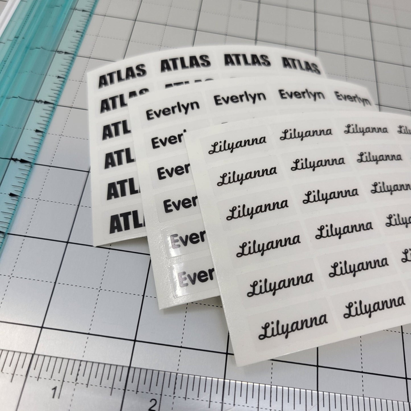 Clear Name Stickers Daycare Labels, School stickers, Full Color Labels, Small Labels, Waterproof Name Labels, Personalized Labels - Wood Unlimited#