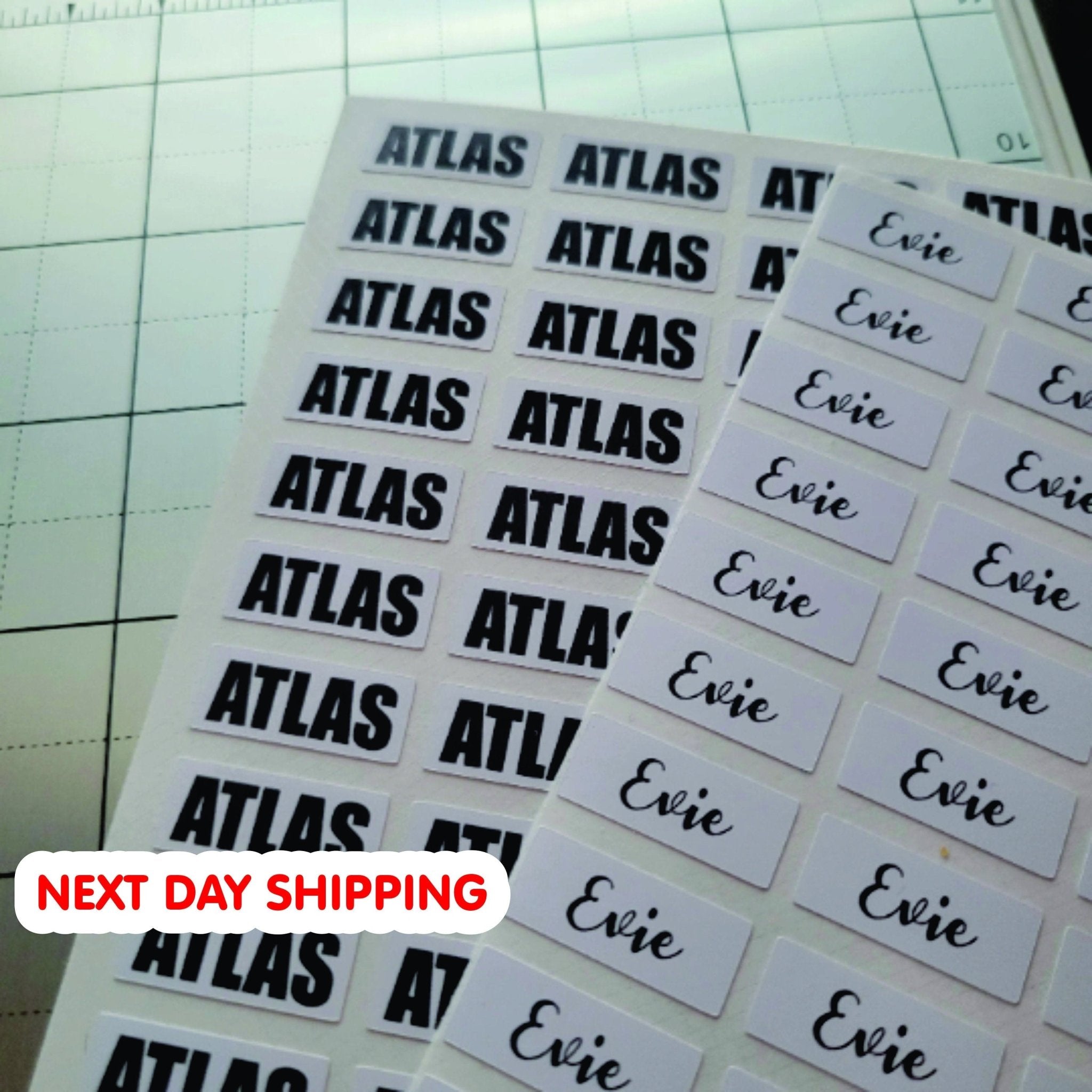 School Supplies Name Labels - Personalized Waterproof Stickers