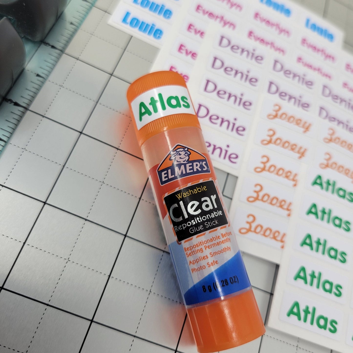 SMALL NAME LABELS, Full Color Name Stickers, Daycare Labels School stickers Full Color Labels, Waterproof Name Labels, Personalized Labels - Wood Unlimited#