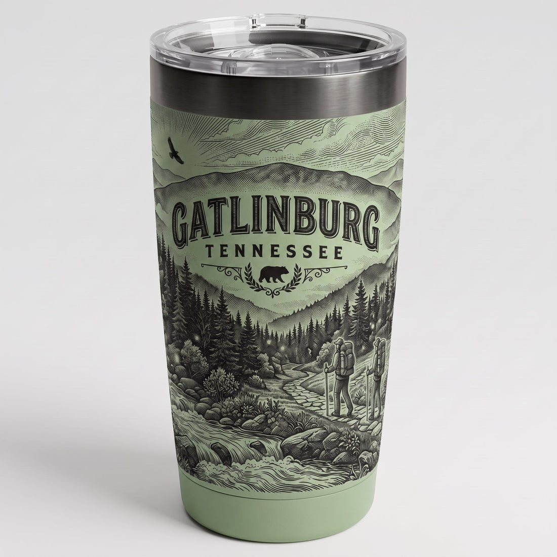 Engraved Gatlinburg Tennessee wholesale tumbler — how gift shop wholesale works with Wood Unlimited