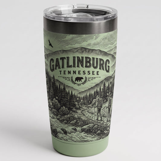 Engraved Gatlinburg Tennessee wholesale tumbler — how gift shop wholesale works with Wood Unlimited