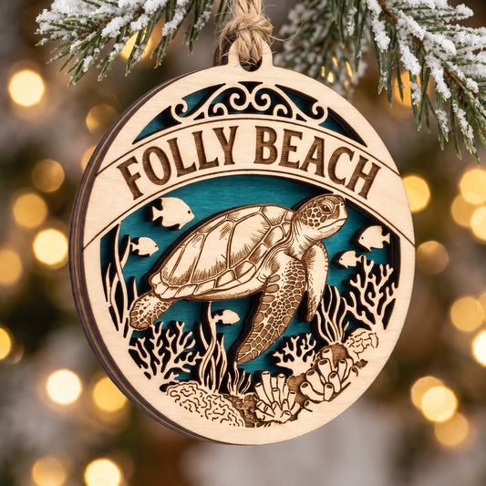 Engraved sea-turtle keepsake — wholesale gifts for attraction gift shops and aquarium stores