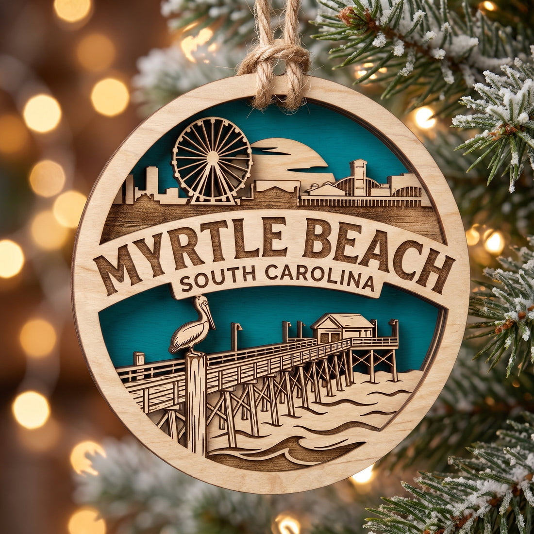 Engraved Myrtle Beach town keepsake — Myrtle Beach souvenir supplier for gift shops
