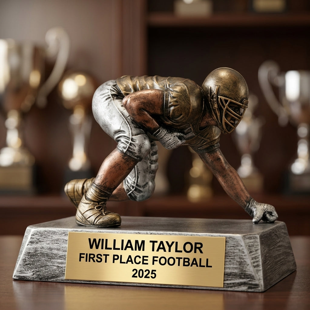 Football Trophy Award | Personalized | Custom Engraved | Football Award | Gift for Football Player | Football Team Trophy | Football Coach Gift - View 4