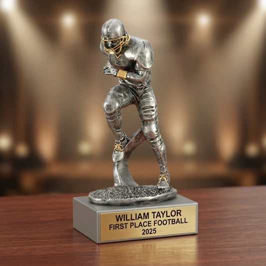 Football Award Trophy | Personalized | Custom Engraved | Football Gift | Player Recognition | Team Award | End of Season Trophy - View 2