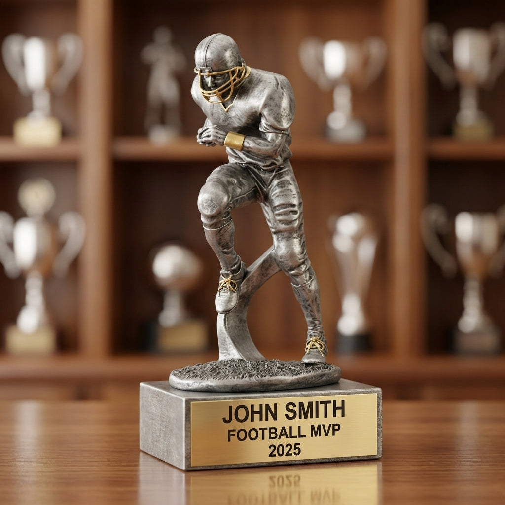 Football Award Trophy | Personalized | Custom Engraved | Football Gift | Player Recognition | Team Award | End of Season Trophy - View 4