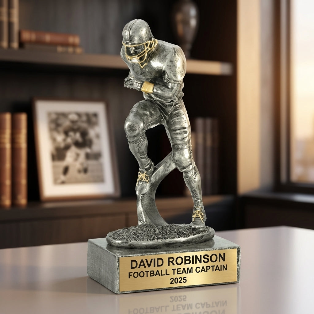 Football Award Trophy | Personalized | Custom Engraved | Football Gift | Player Recognition | Team Award | End of Season Trophy - View 5