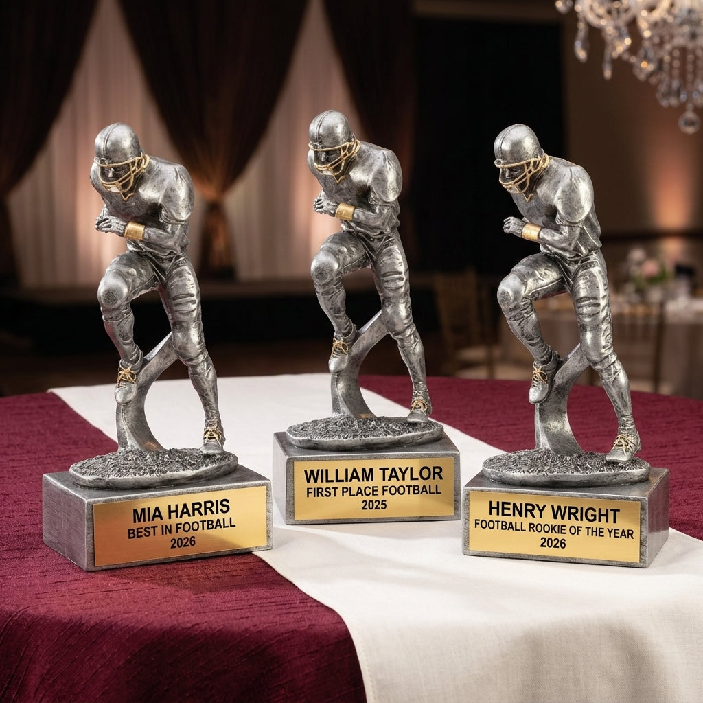 Football Award Trophy | Personalized | Custom Engraved | Football Gift | Player Recognition | Team Award | End of Season Trophy - View 6