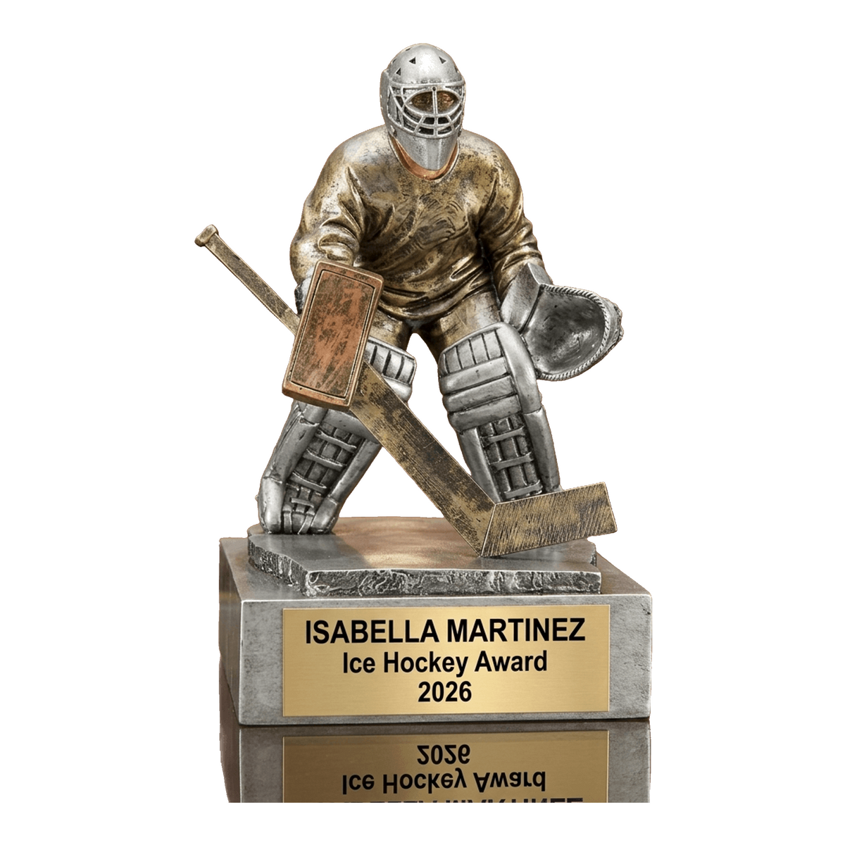 Hockey Award Trophy | Personalized Goalie | Custom Engraved | Hockey Gift | Team Award | Tournament Trophy