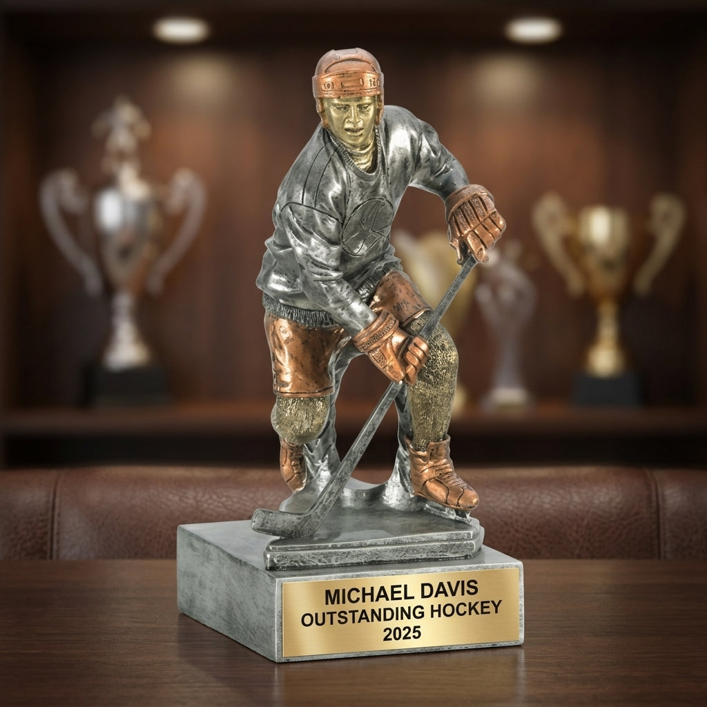Hockey Award Trophy | Personalized | Custom Engraved | Hockey Player Trophy | Hockey Gift | Team Award | Personalized Trophy - View 1