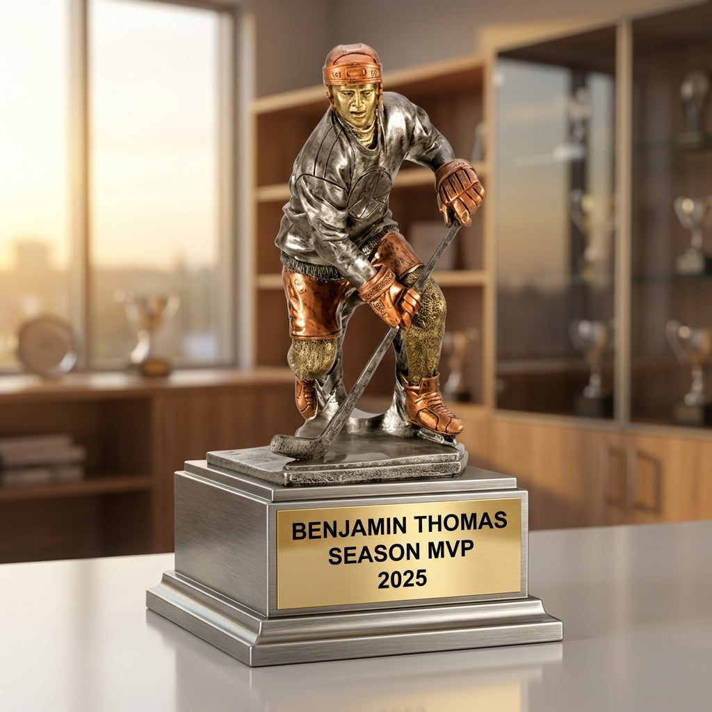Hockey Award Trophy | Personalized | Custom Engraved | Hockey Player Trophy | Hockey Gift | Team Award | Personalized Trophy - View 5