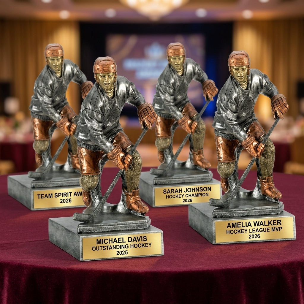 Hockey Award Trophy | Personalized | Custom Engraved | Hockey Player Trophy | Hockey Gift | Team Award | Personalized Trophy - View 6