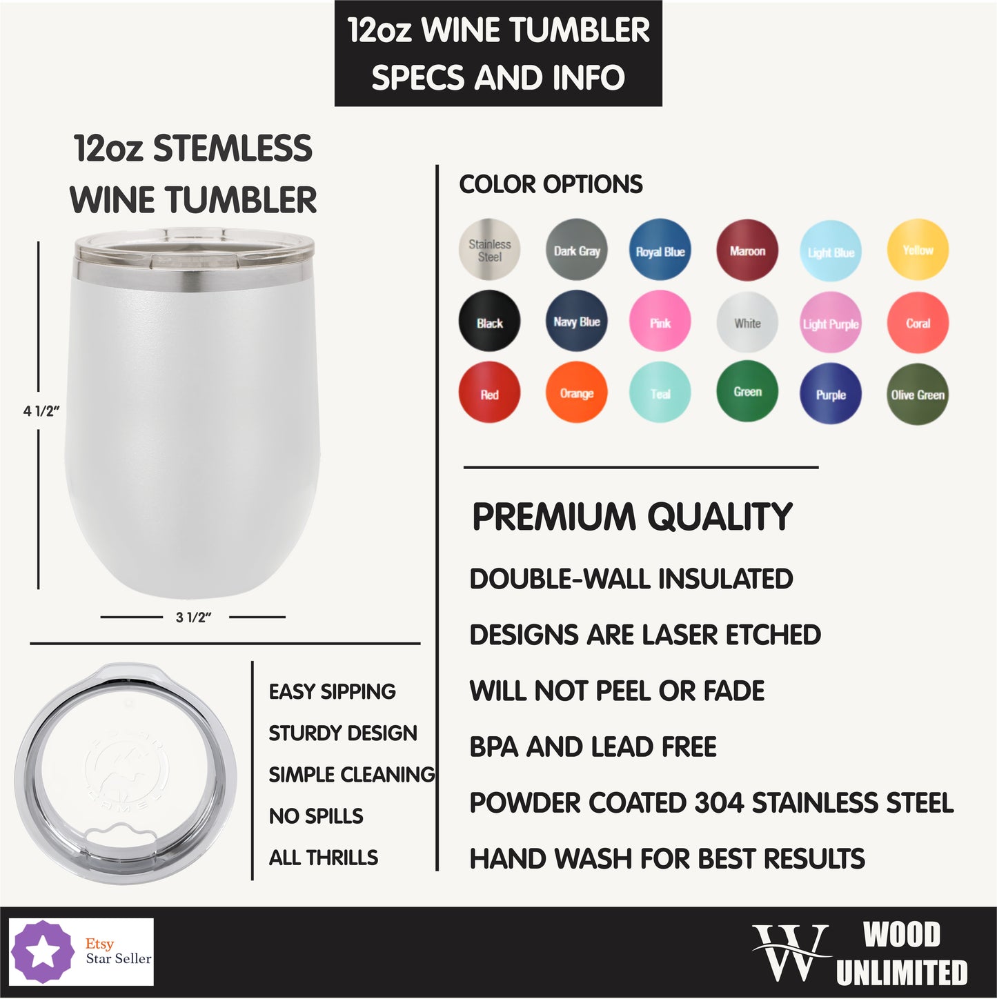 Personalized Photography Lover Gift Tumbler - Camera Lens Wine Design - Laser Engraved - Custom Name