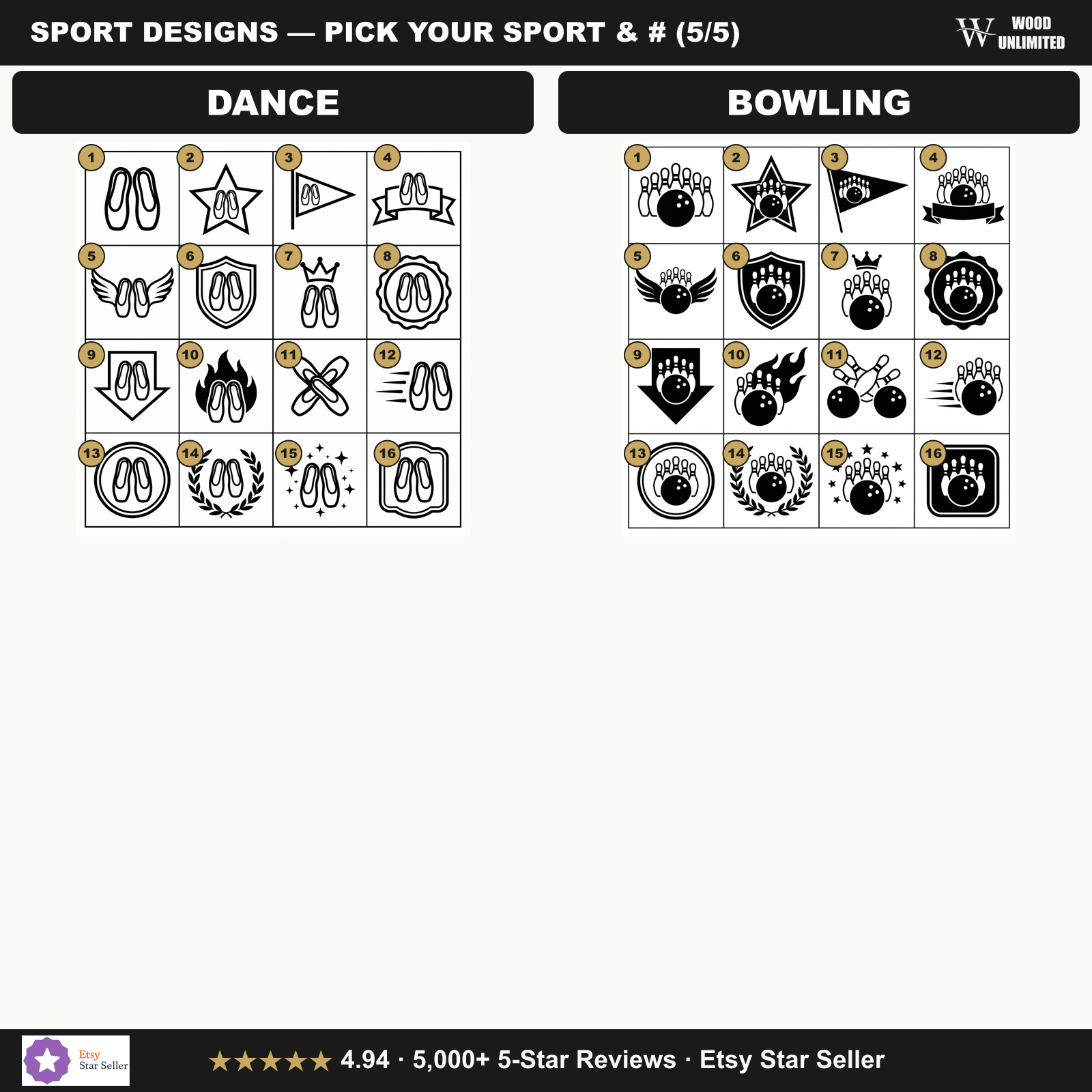 Sport design sheet dance bowling personalized engraved water bottle