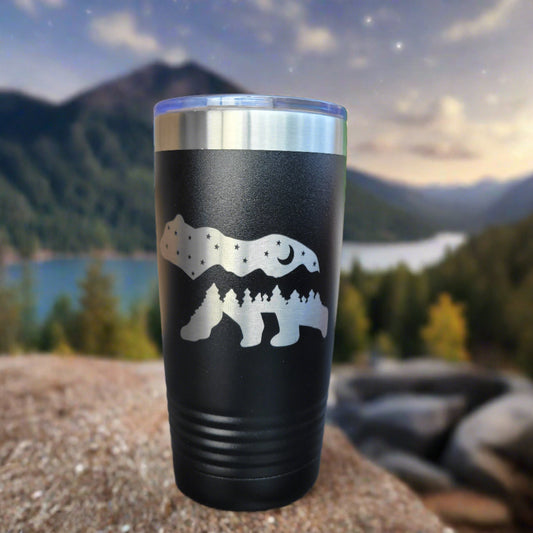 Personalized Drink Tumbler Gift for Camping Enthusiast, Camper Gift, Hiking Gift, Outdoorsman Gift, Personalized Drink Tumbler