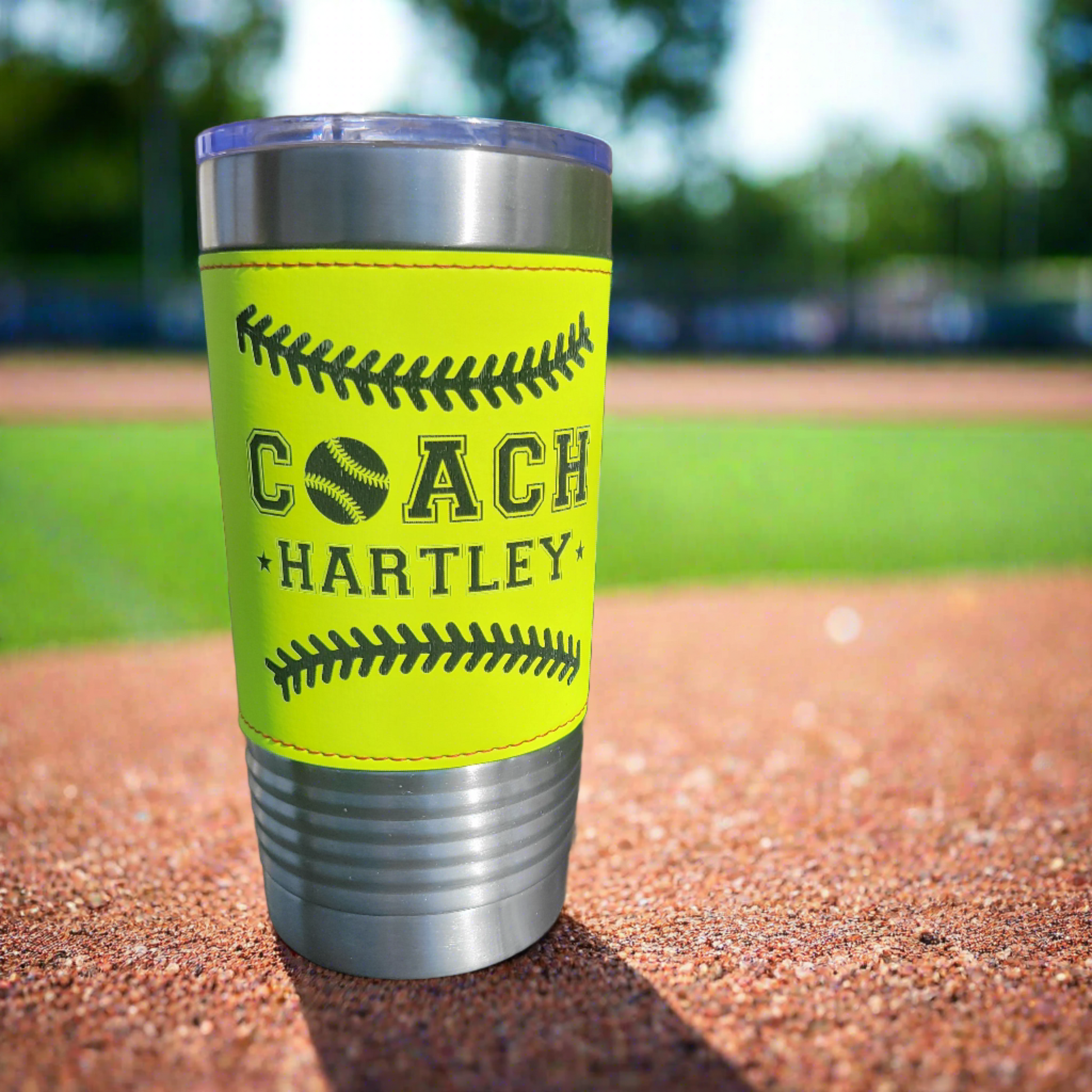 personalized softball coahc gift, drink tumbler personalized for softball coahc, coach appreciation, end of season gift, championship gift for softball coach