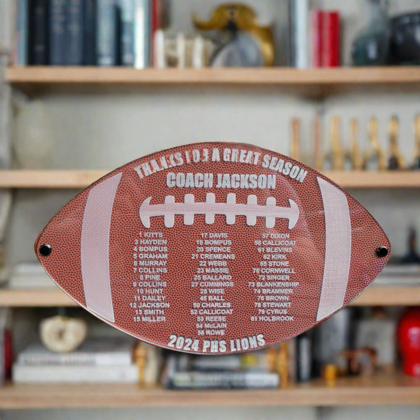 Football Coach Plaque - Personalized Football Coach Appreciation Gift, End of Season Gift for Football Coach