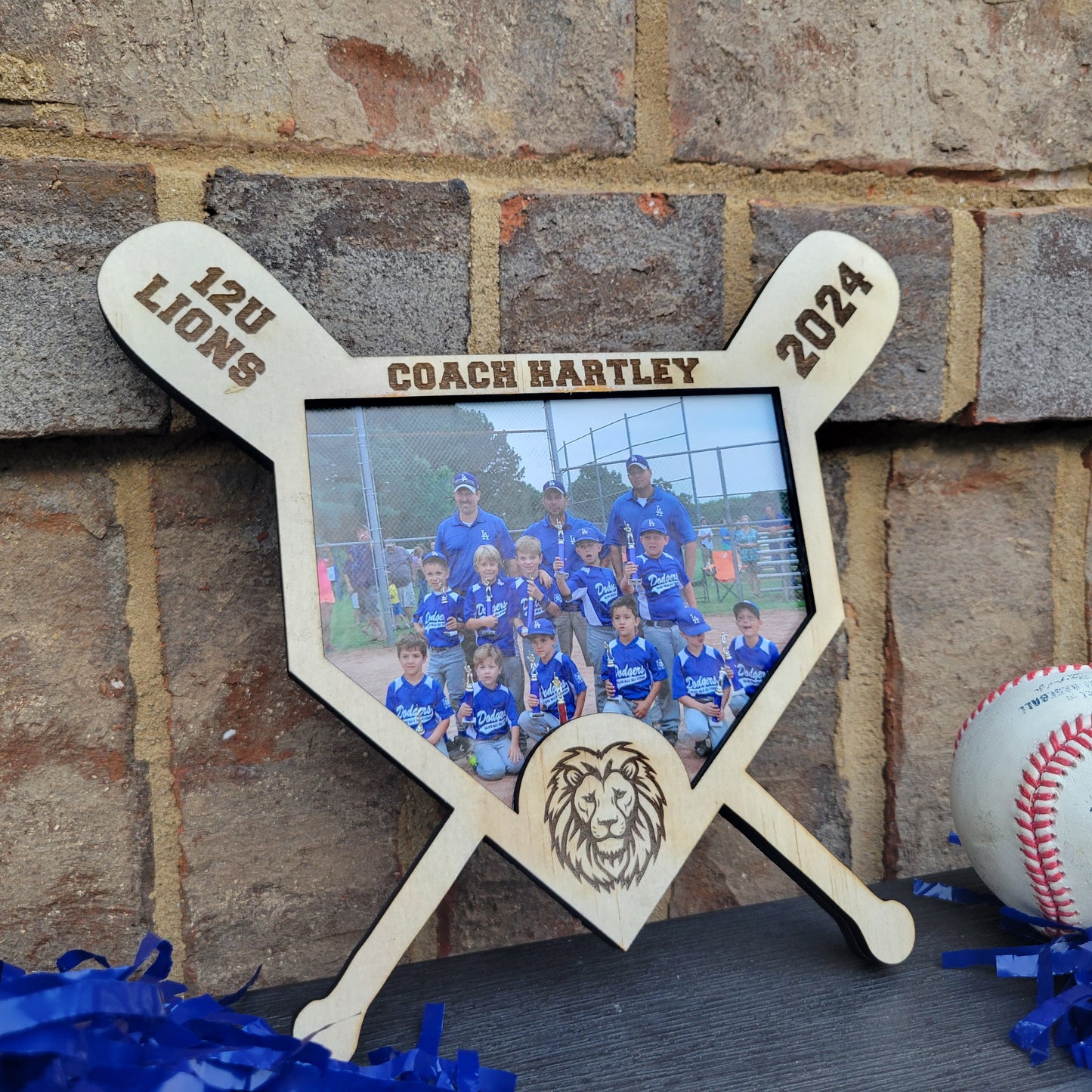 Baseball coach, end of season gift for baseball coach, baseball coach appreciation gift, baseball coach trophy, personalized baseball plaque, baseball photo plaque, baseball gift for coach, baseball coach appreciation