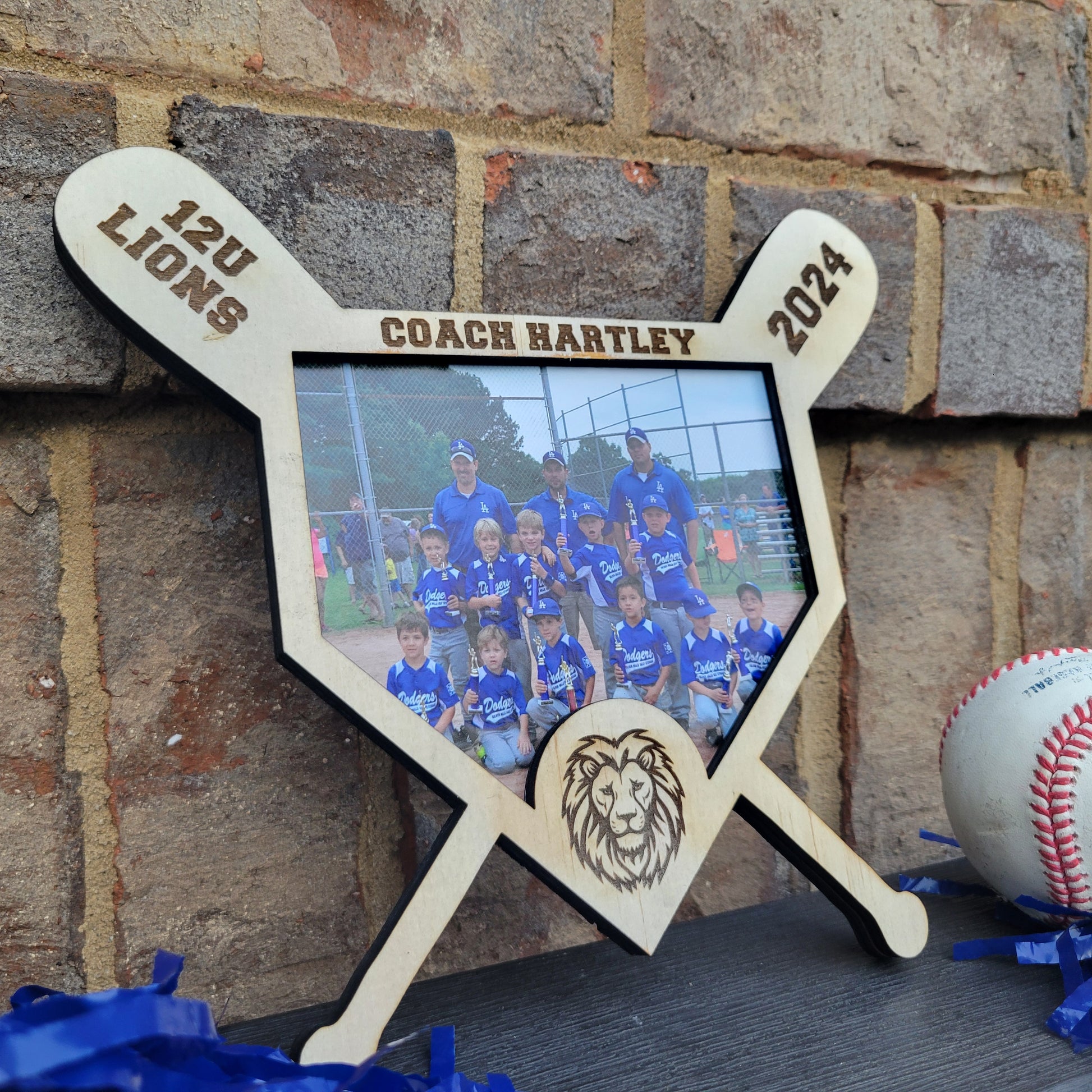 Baseball coach, end of season gift for baseball coach, baseball coach appreciation gift, baseball coach trophy, personalized baseball plaque, baseball photo plaque, baseball gift for coach, baseball coach appreciation