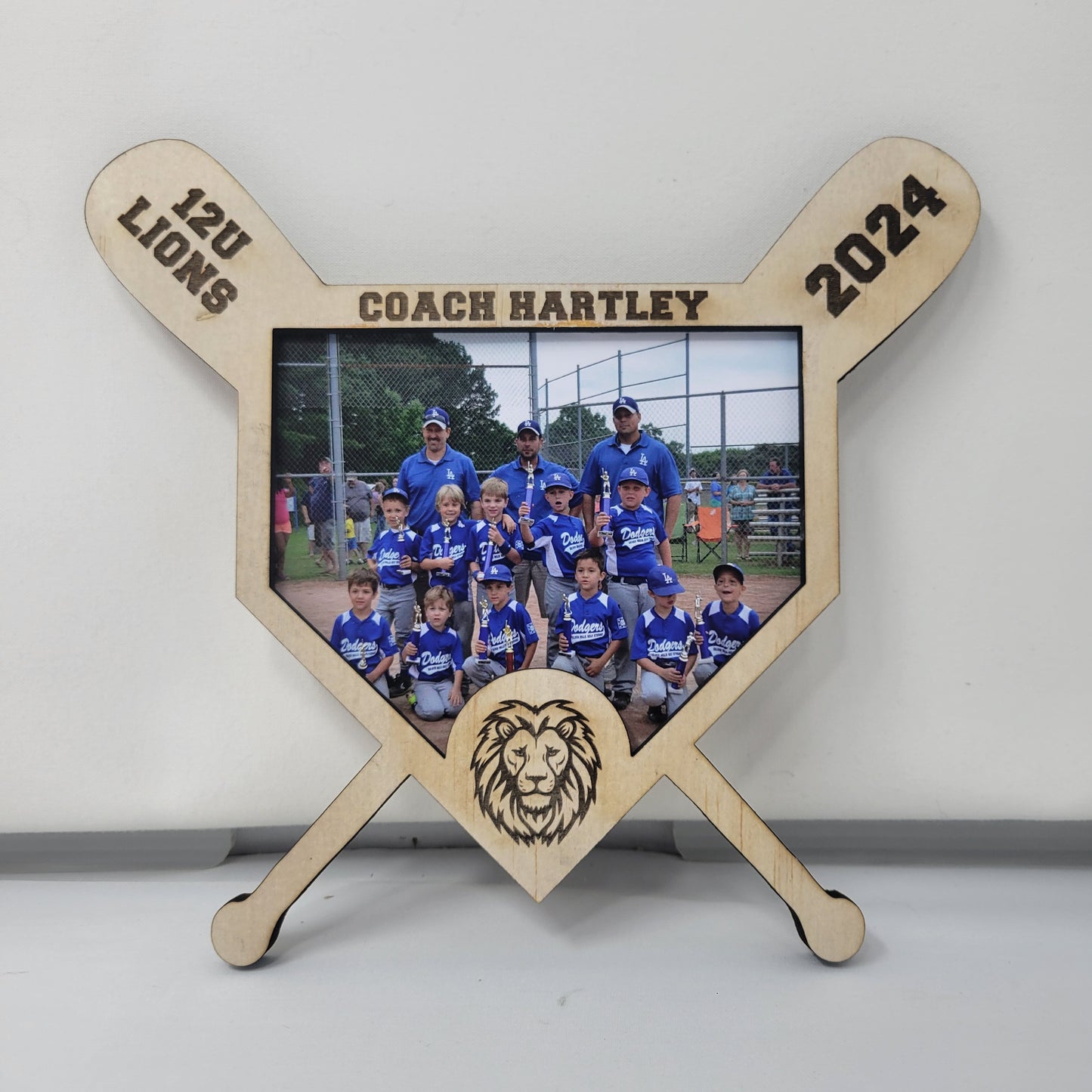 Baseball Coach Photo Plaque - Personalized Baseball Coach Appreciation Gift, End of Season Gift for Baseball Coach