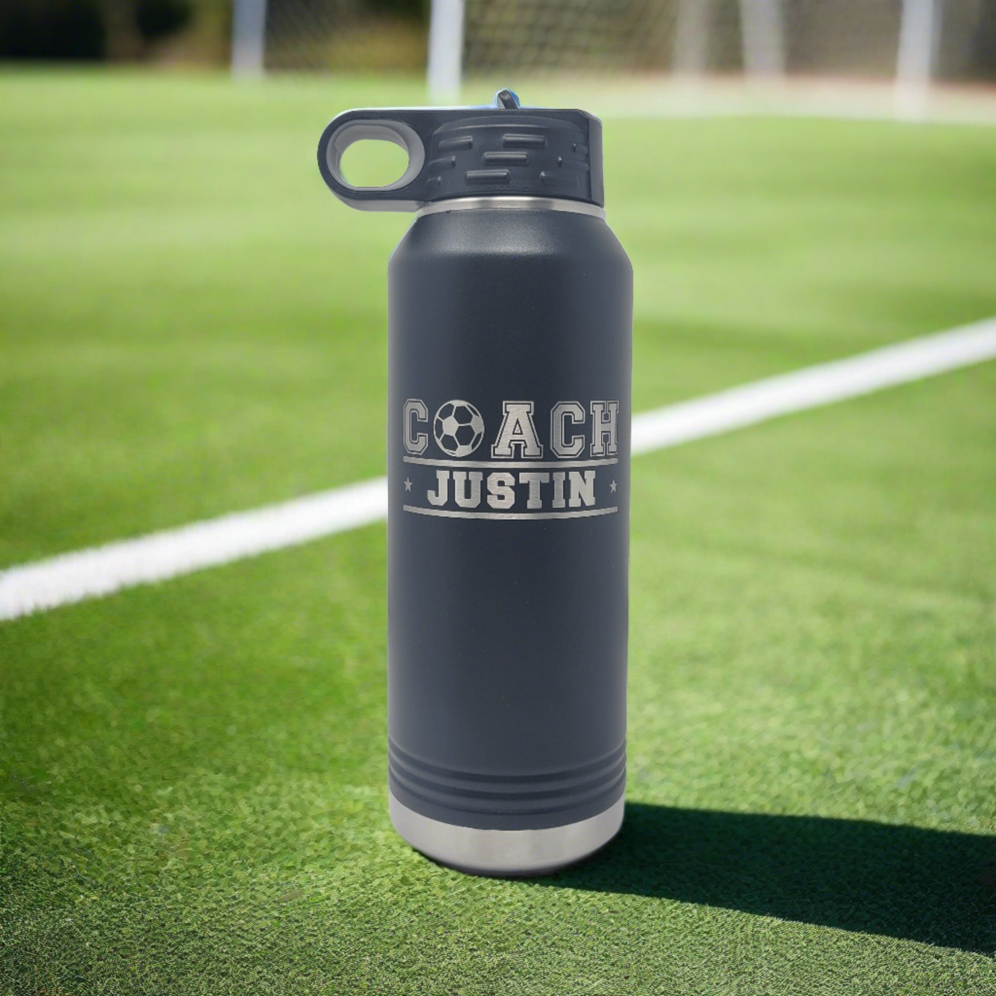 Personalized Soccer Water Bottles - Soccer Coach Gift, Soccer Coach Appreciation Gift Personalized Water Bottle