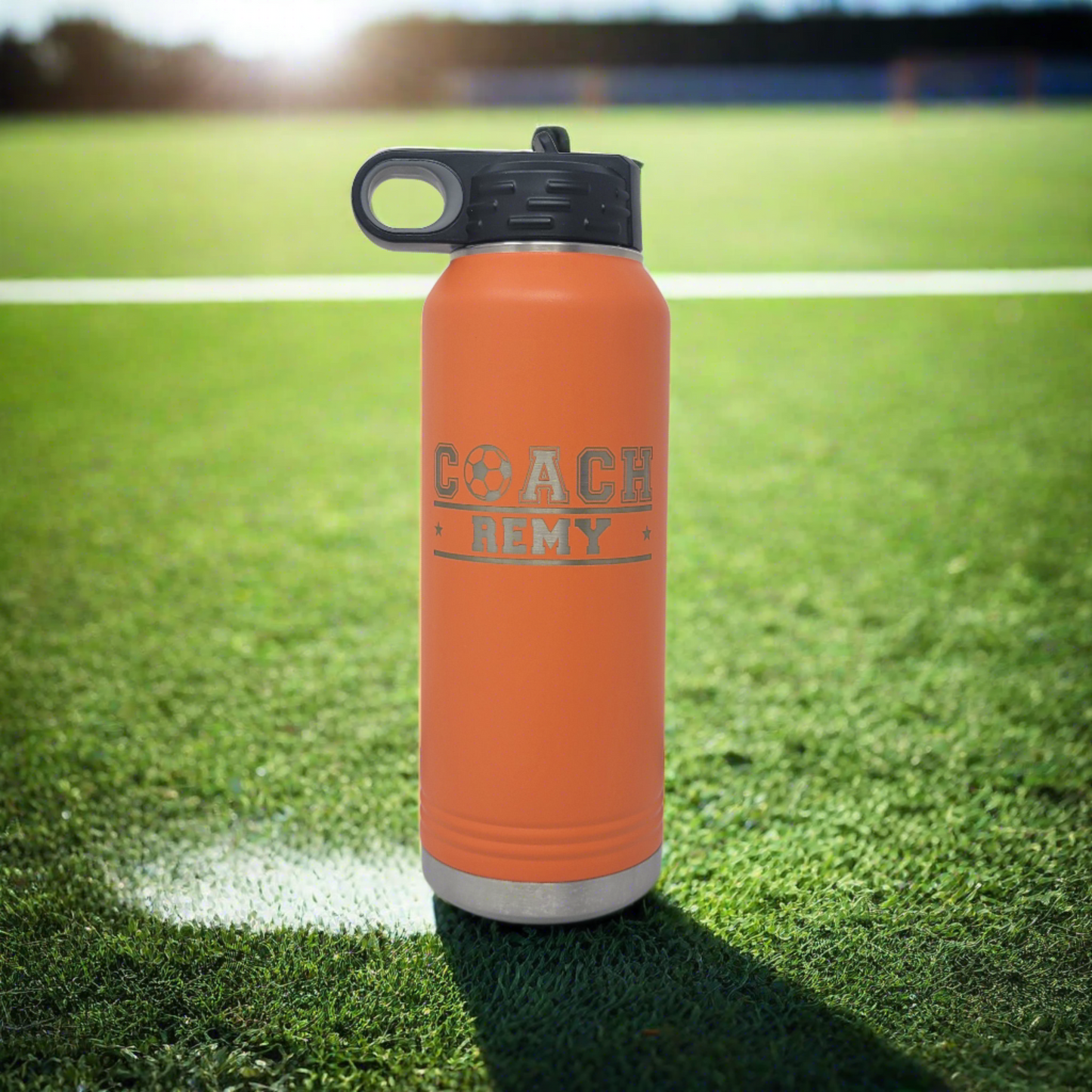 Personalized Soccer Water Bottles - Soccer Coach Gift, Soccer Coach Appreciation Gift Personalized Water Bottle