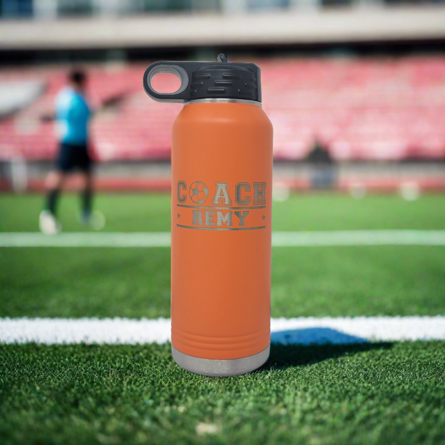 Personalized Soccer Water Bottles - Soccer Coach Gift, Soccer Coach Appreciation Gift Personalized Water Bottle