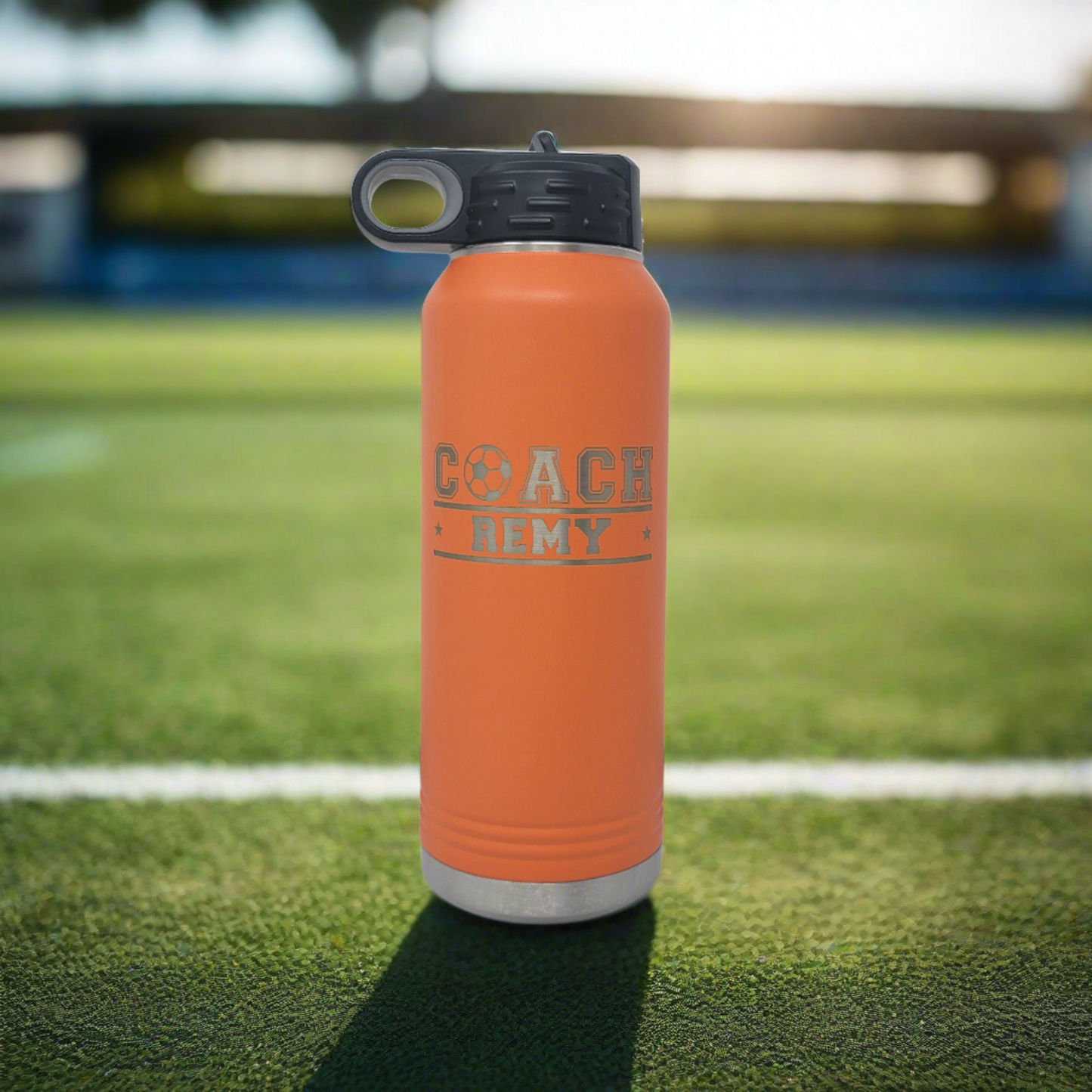 Personalized Soccer Water Bottles - Soccer Coach Gift, Soccer Coach Appreciation Gift Personalized Water Bottle