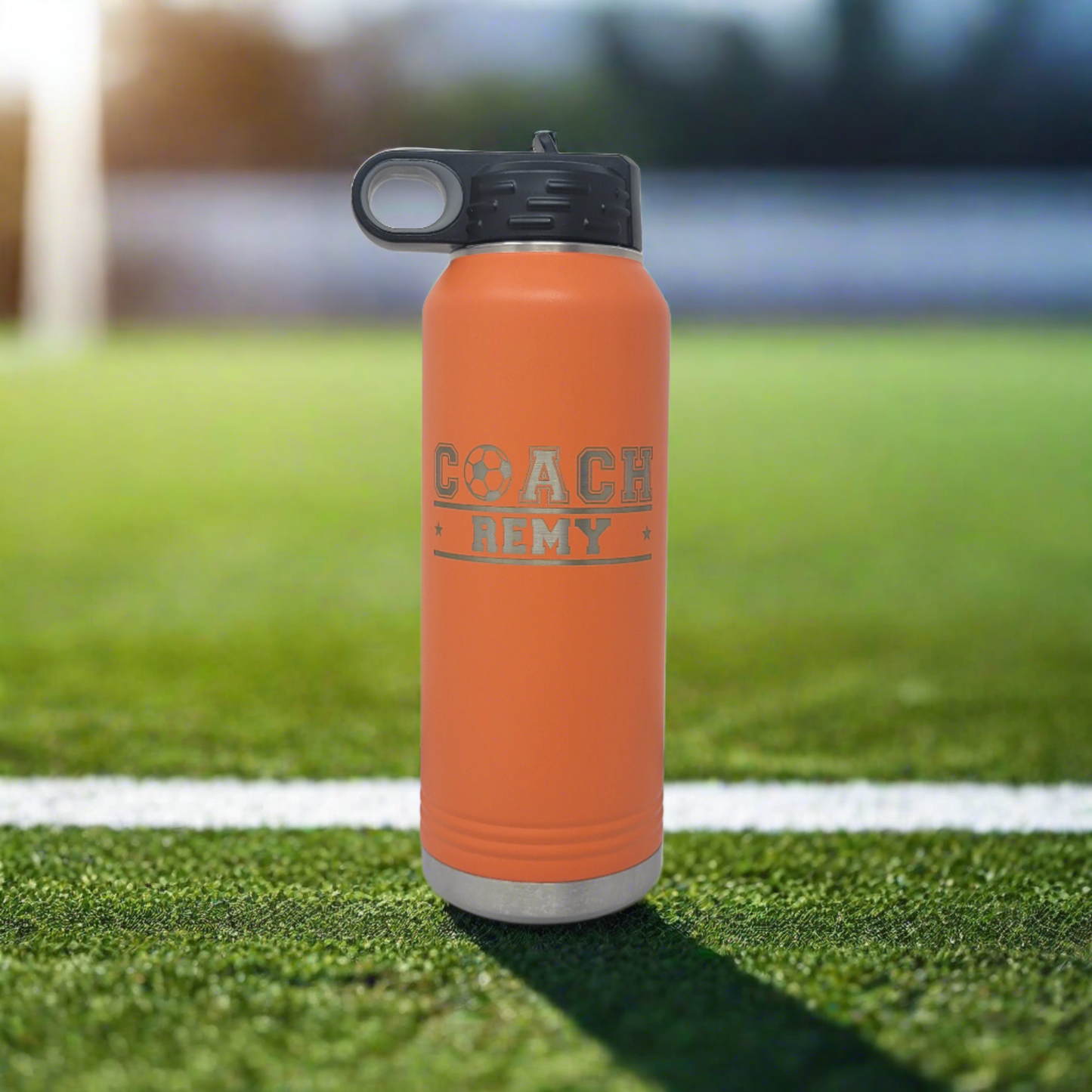 Personalized Soccer Water Bottles - Soccer Coach Gift, Soccer Coach Appreciation Gift Personalized Water Bottle