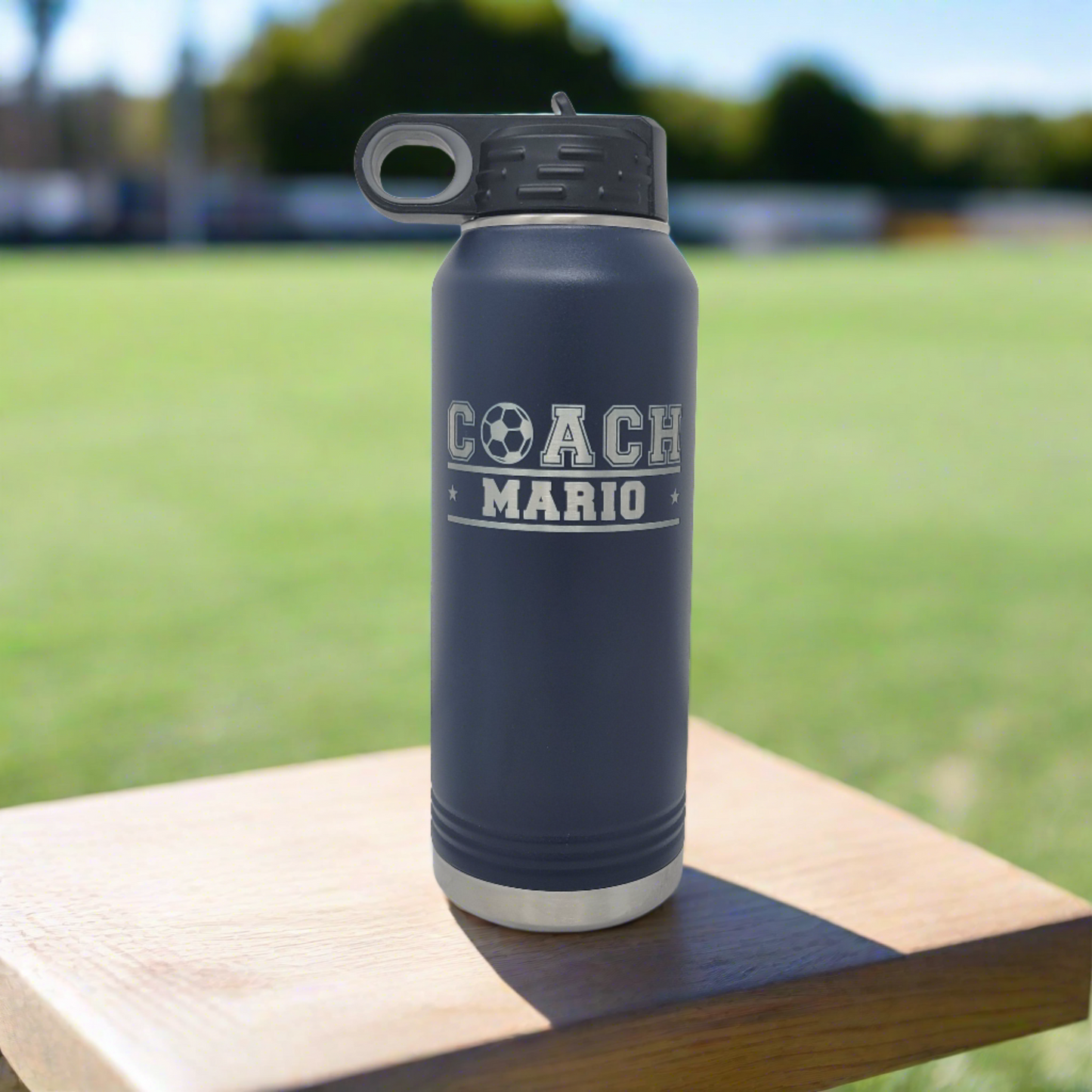 Personalized Soccer Water Bottles - Soccer Coach Gift, Soccer Coach Appreciation Gift Personalized Water Bottle