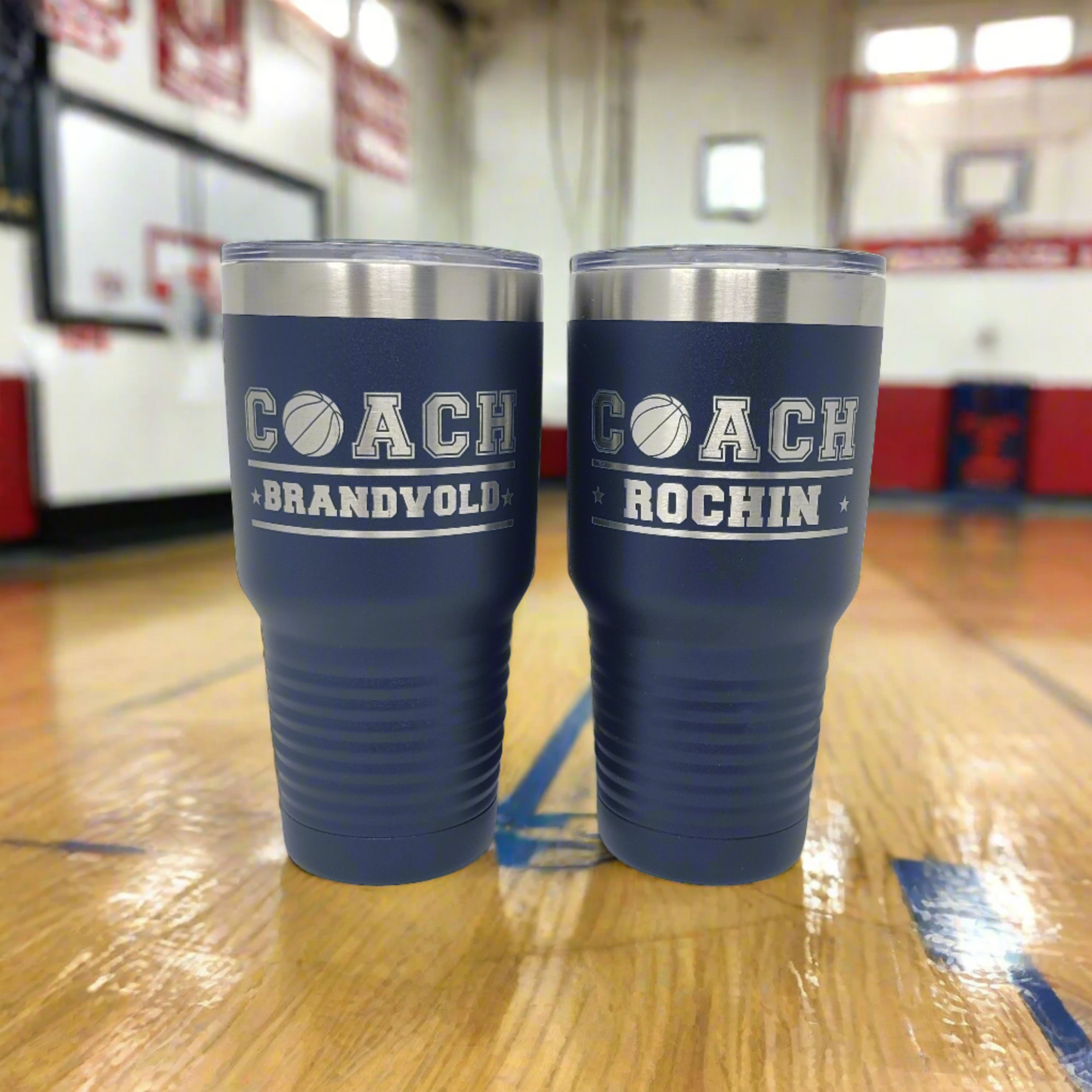 Basketball Coach Gift Tumbler, Personalized, Engraved 30oz Tumbler, Basketball Coach Appreciation Gift