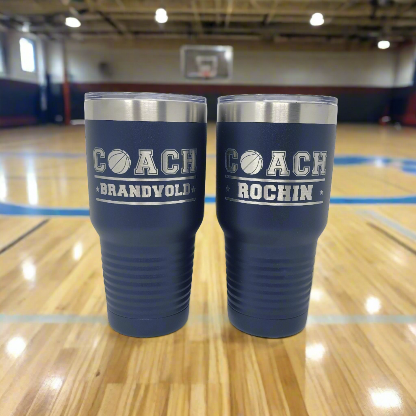 Basketball Coach Gift Tumbler, Personalized, Engraved 30oz Tumbler, Basketball Coach Appreciation Gift