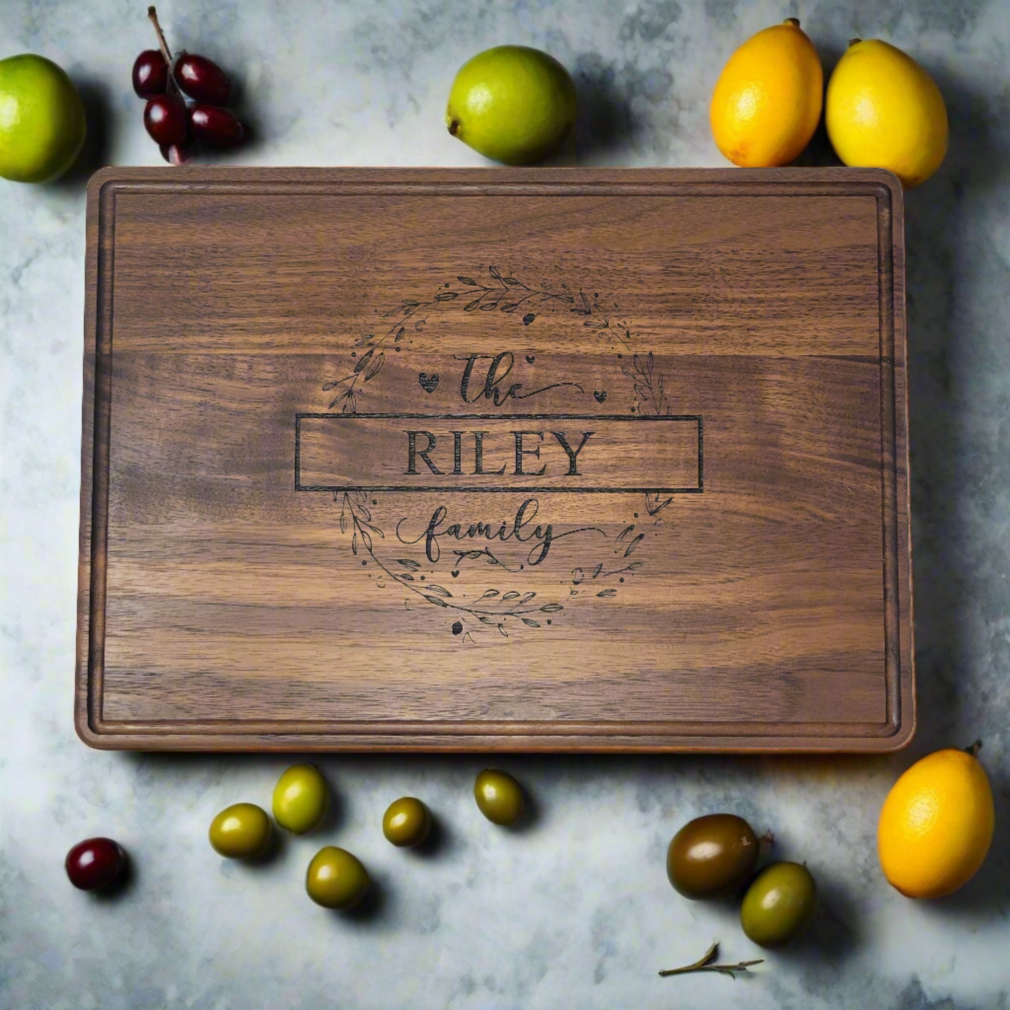 Personalized Walnut Cutting Board, Cutting Board Wedding Gift, Couple Christmas Gift, Bridal Shower Gift, Housewarming Gift, Anniversary