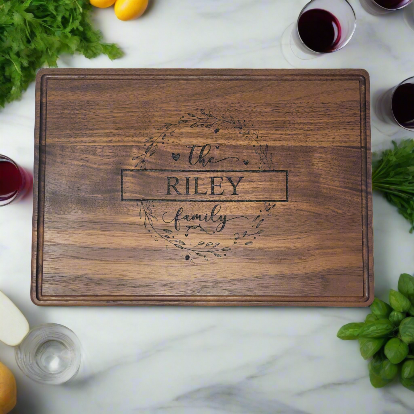 Personalized Walnut Cutting Board, Cutting Board Wedding Gift, Couple Christmas Gift, Bridal Shower Gift, Housewarming Gift, Anniversary