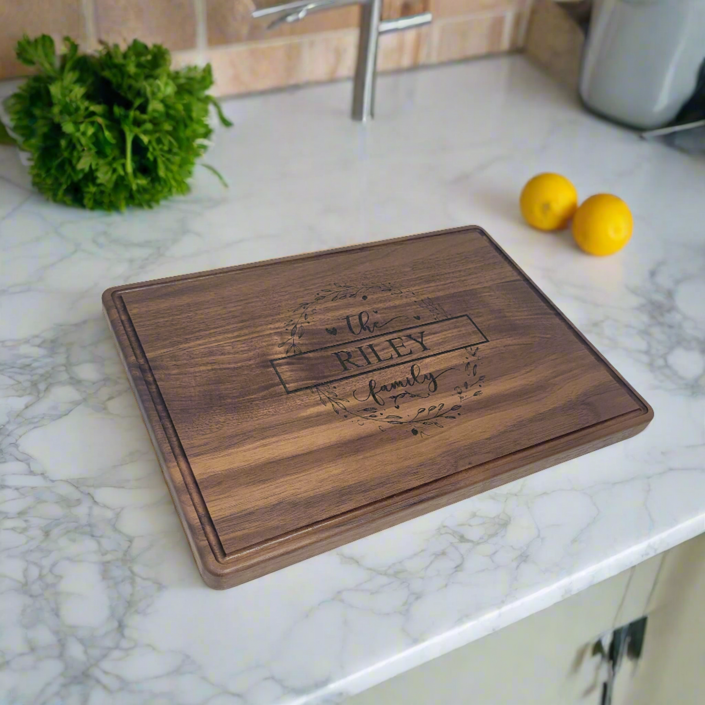 Personalized Walnut Cutting Board, Cutting Board Wedding Gift, Couple Christmas Gift, Bridal Shower Gift, Housewarming Gift, Anniversary