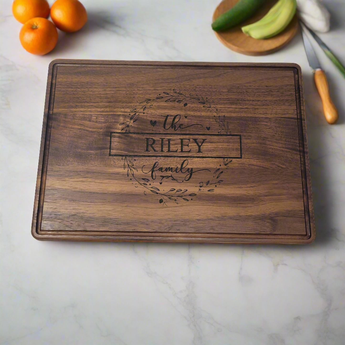 Personalized Walnut Cutting Board, Cutting Board Wedding Gift, Couple Christmas Gift, Bridal Shower Gift, Housewarming Gift, Anniversary