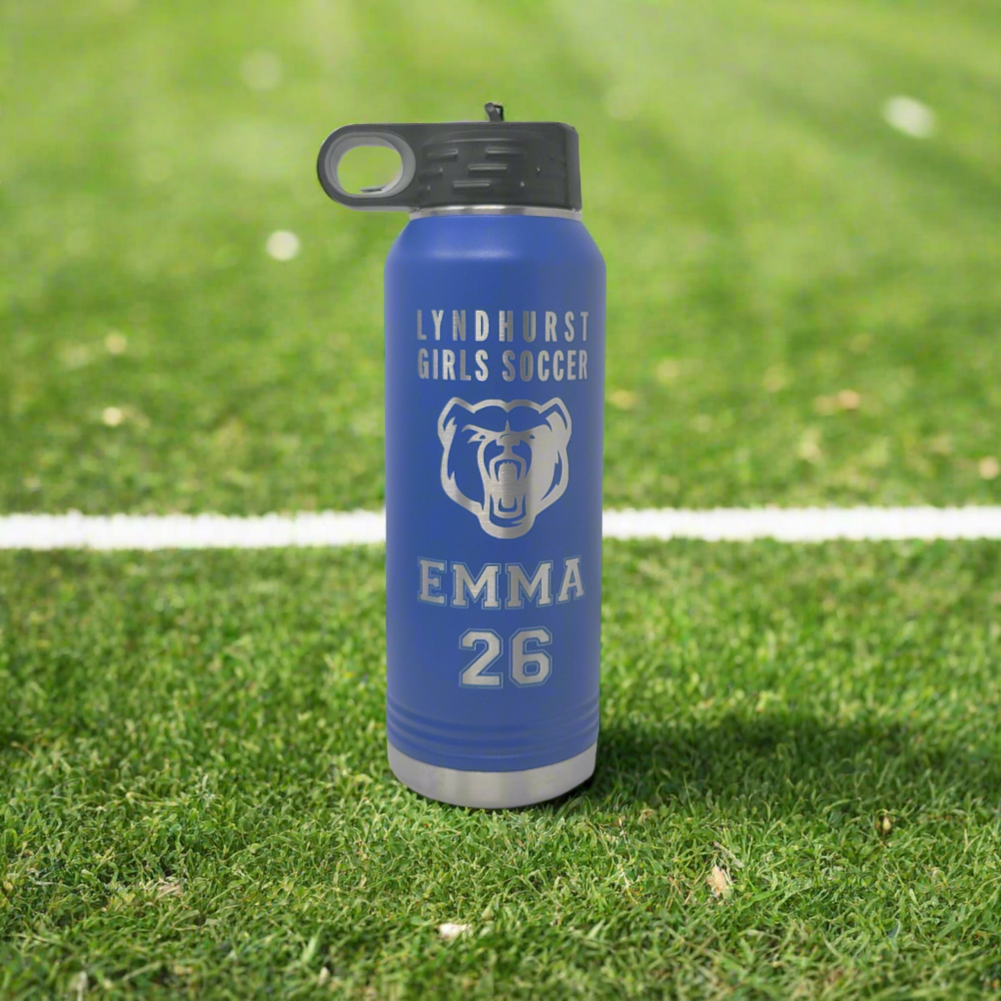 Personalized Soccer Team Water Bottles   Bulk Qty Water Bottles for Soccer Teams