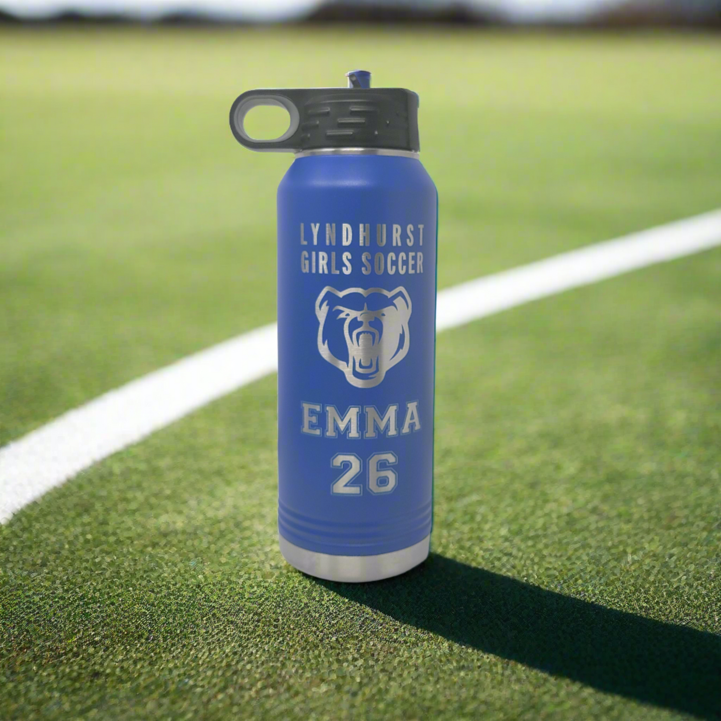 Personalized Soccer Team Water Bottles   Bulk Qty Water Bottles for Soccer Teams