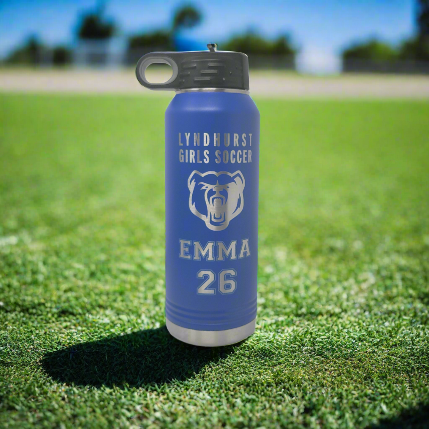 Personalized Soccer Team Water Bottles   Bulk Qty Water Bottles for Soccer Teams