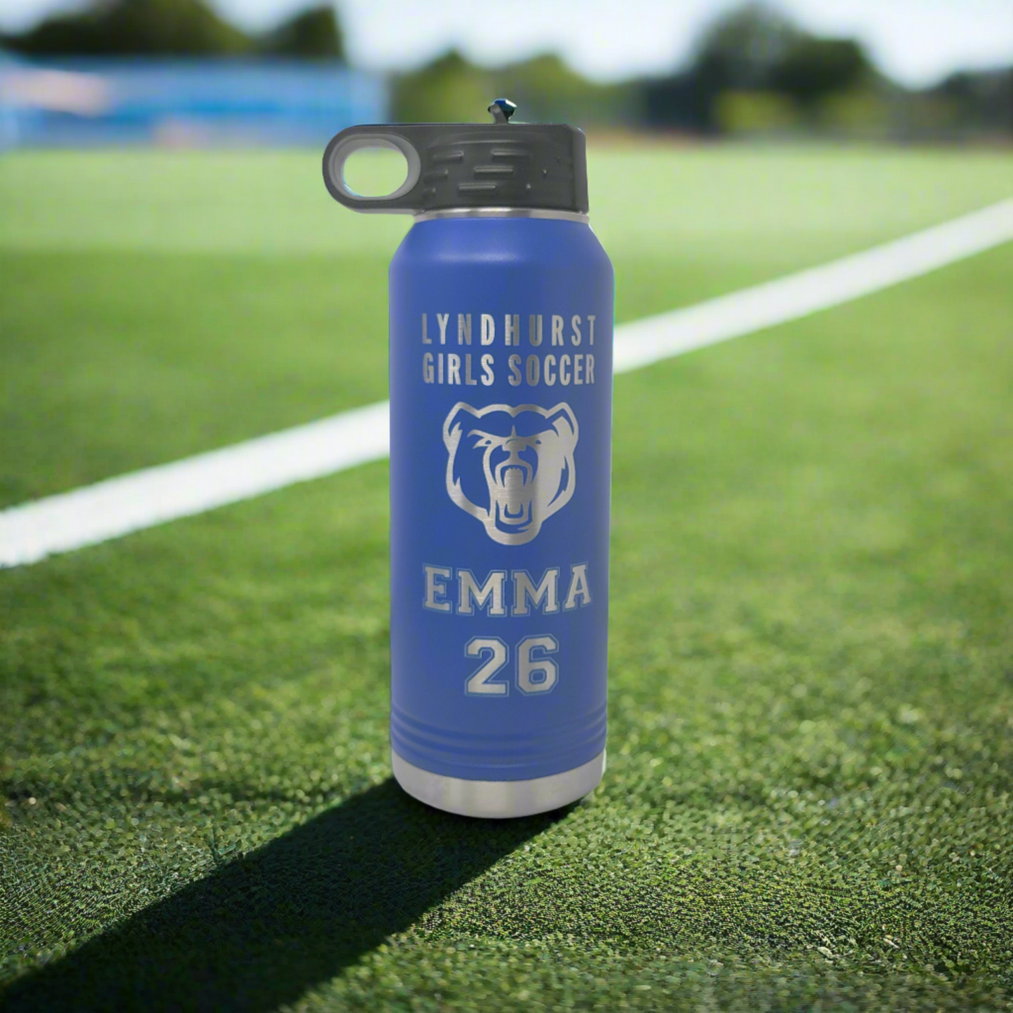 Personalized Soccer Team Water Bottles   Bulk Qty Water Bottles for Soccer Teams