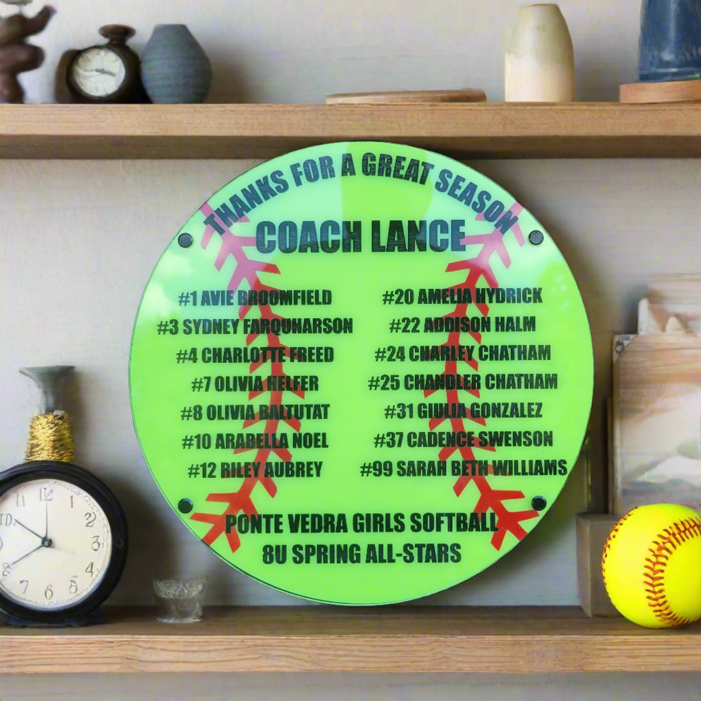 Softball Coach Plaque - Personalized Softball Coach Appreciation Gift, End of Season Gift for Softball Coach - Image 15 of 20