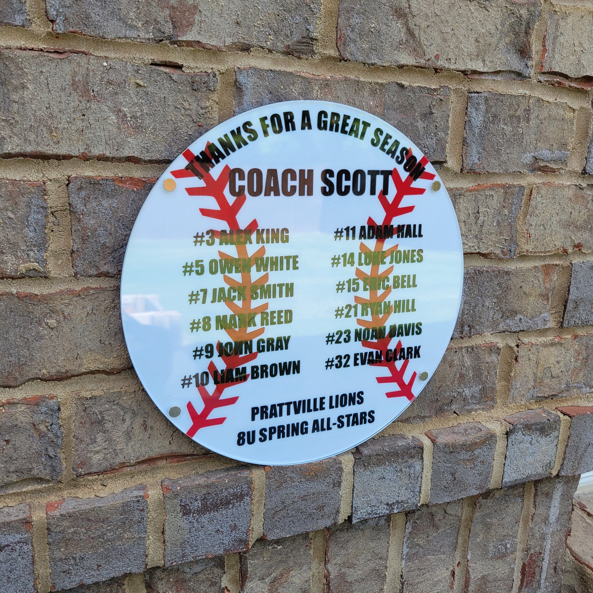 Baseball Coach Plaque - Personalized Baseball Coach Appreciation Gift, End of Season Gift for Baseball Coach - Image 2 of 13