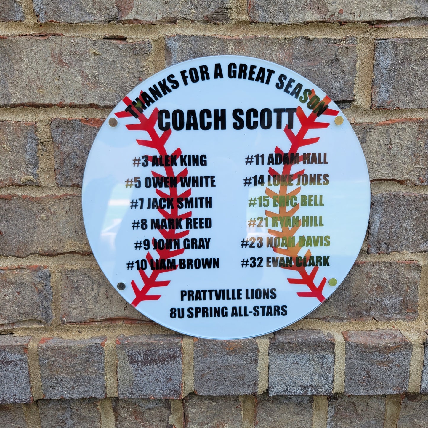 Baseball Coach Plaque - Personalized Baseball Coach Appreciation Gift, End of Season Gift for Baseball Coach - Image 4 of 13
