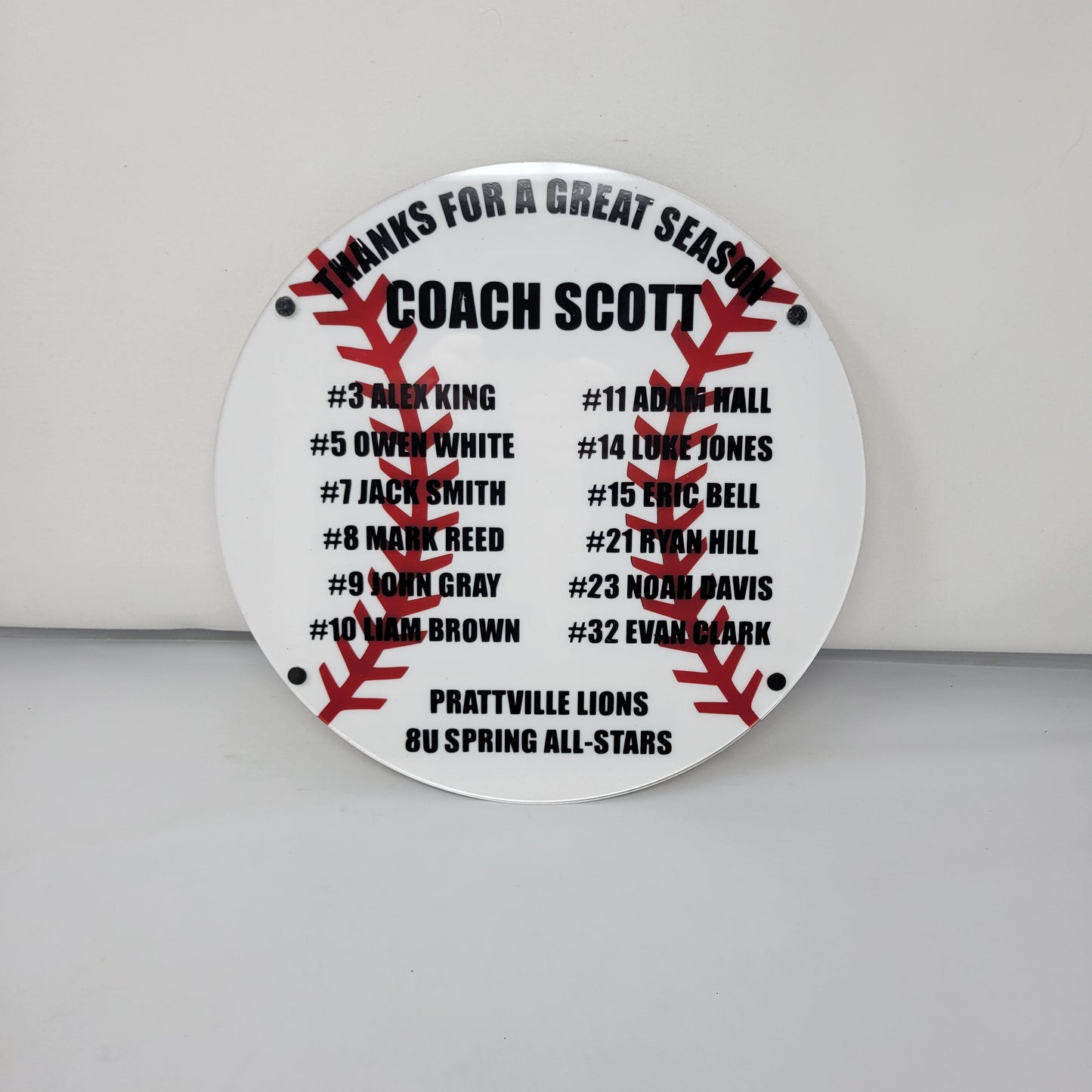 Baseball Coach Plaque - Personalized Baseball Coach Appreciation Gift, End of Season Gift for Baseball Coach - Image 7 of 13