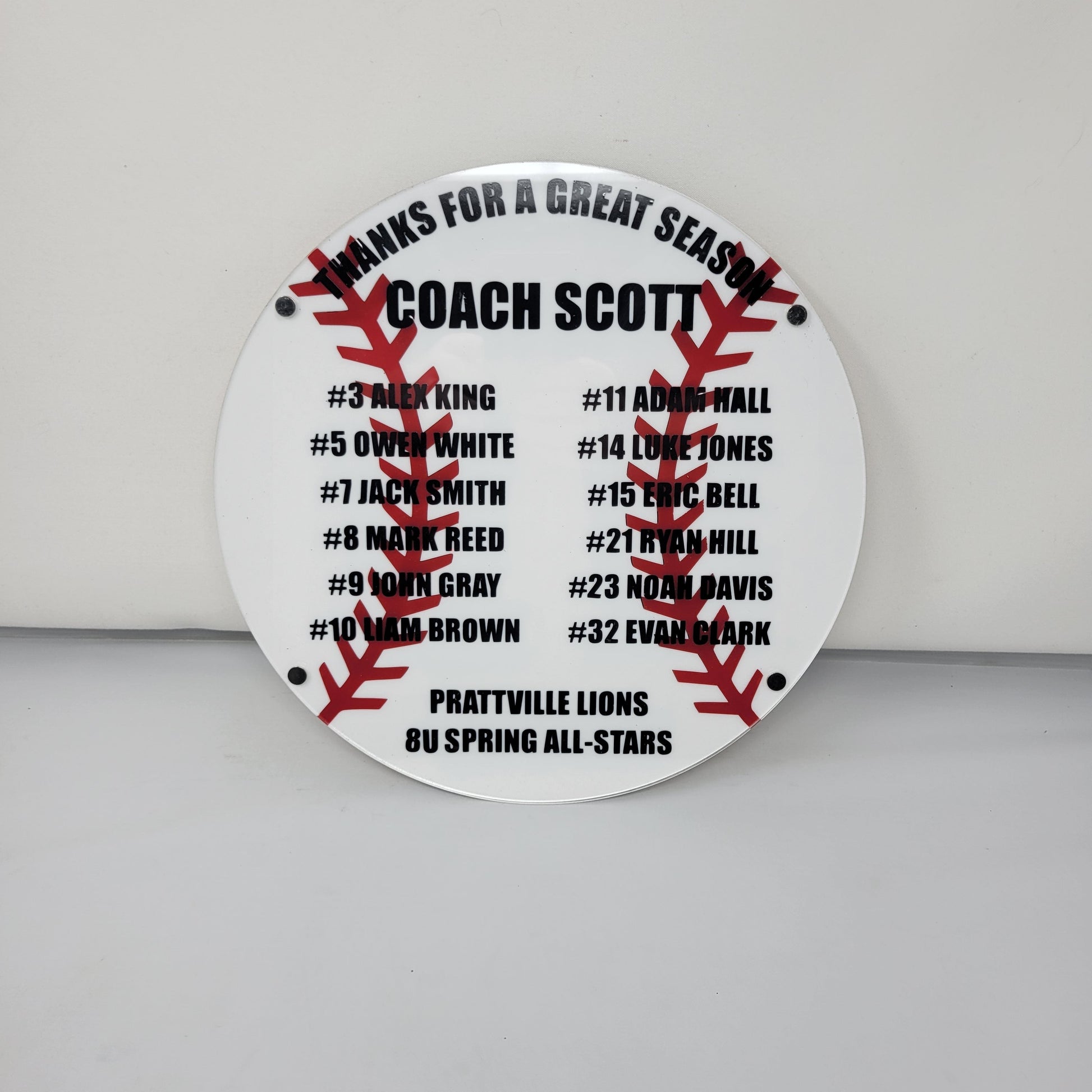 Baseball Coach Plaque - Personalized Baseball Coach Appreciation Gift, End of Season Gift for Baseball Coach - Image 7 of 13