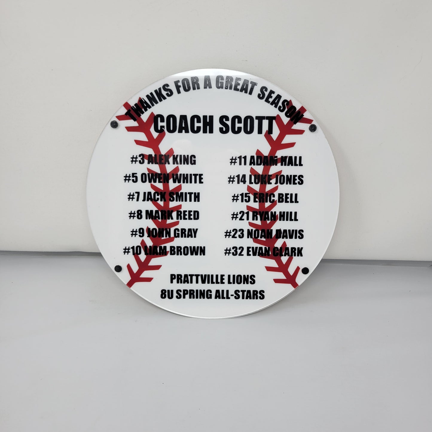 Baseball Coach Plaque - Personalized Baseball Coach Appreciation Gift, End of Season Gift for Baseball Coach - Image 11 of 13