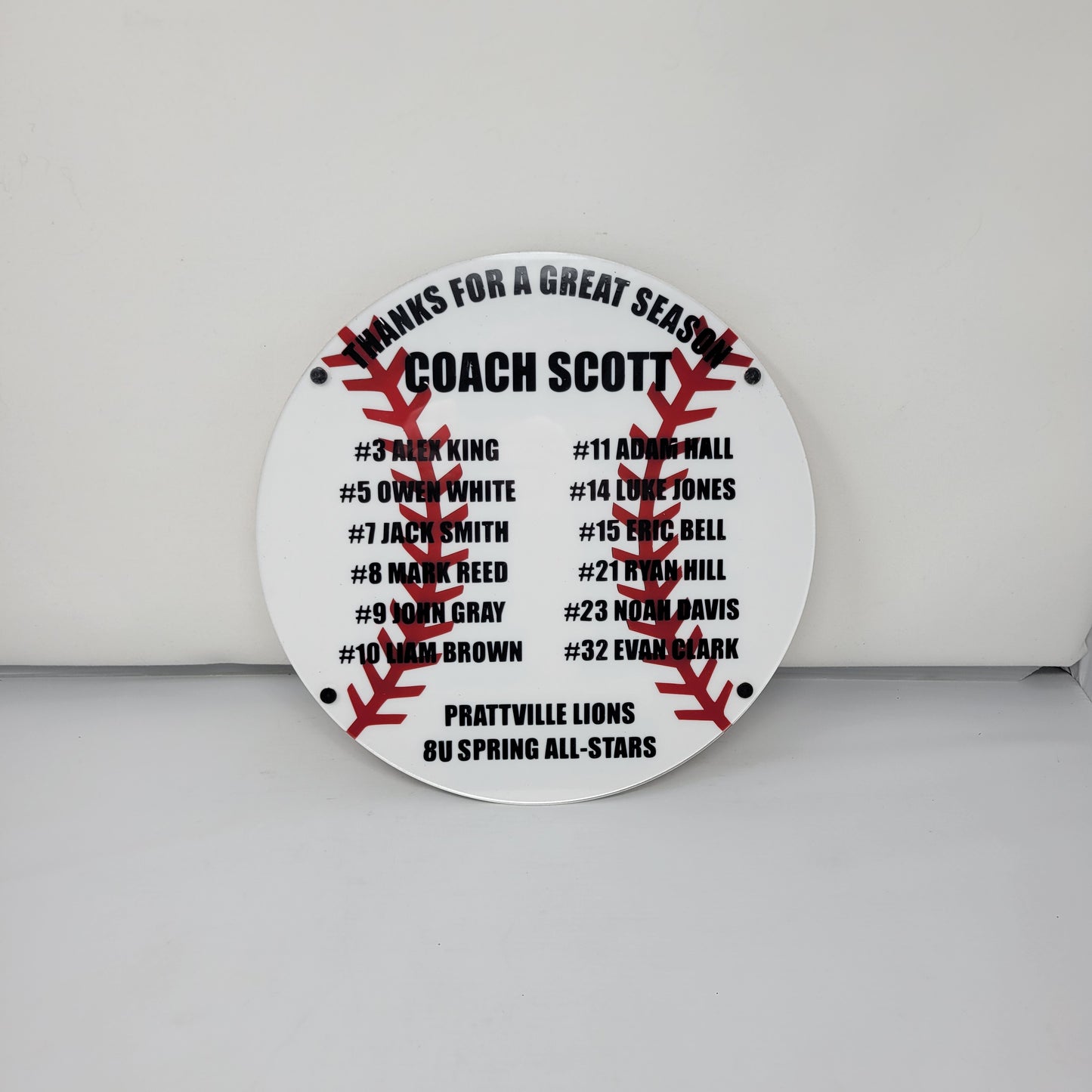 Baseball Coach Plaque - Personalized Baseball Coach Appreciation Gift, End of Season Gift for Baseball Coach - Image 10 of 13