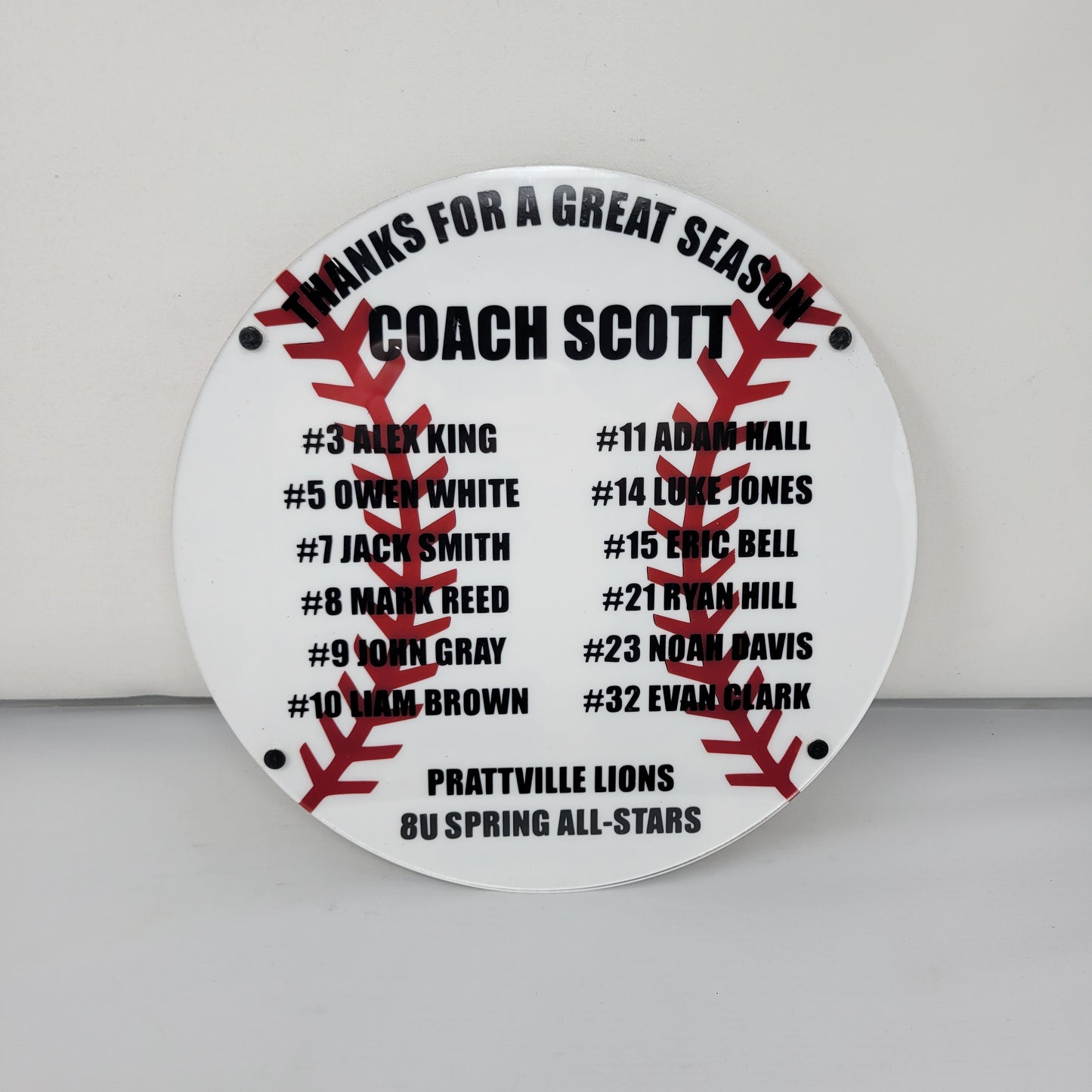 Baseball Coach Plaque - Personalized Baseball Coach Appreciation Gift, End of Season Gift for Baseball Coach - Image 6 of 13