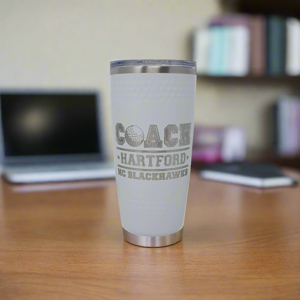 Golf coach gift, personalized drink tumbler