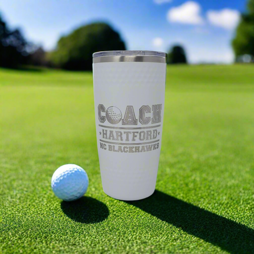 Golf coach gift, personalized drink tumbler
